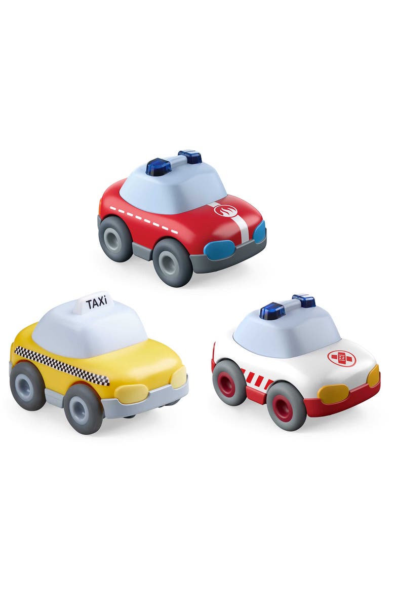 HABA Cars Service Vehicle Bundle - Set of 3 Momentum Motor Cars, Main, color, Multi