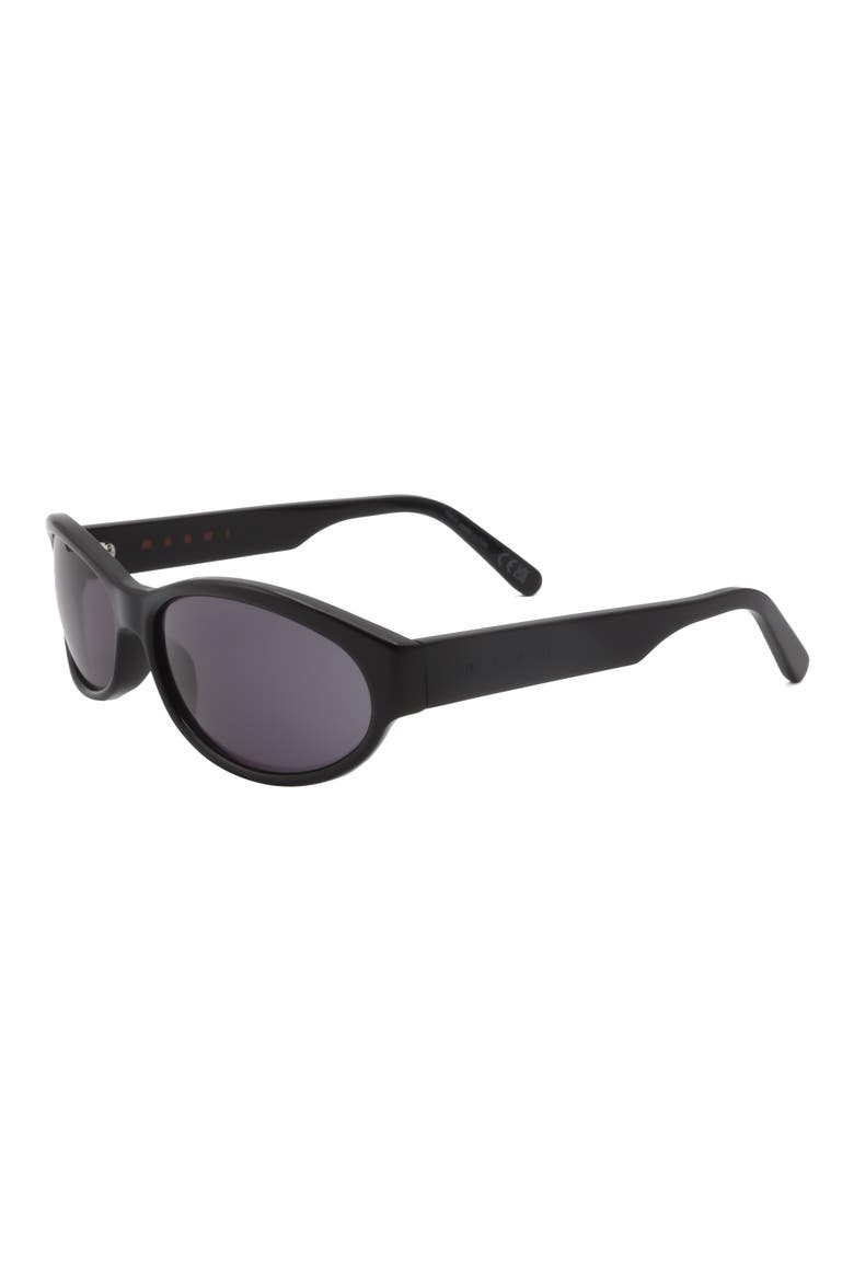 62mm Oversize Square Sunglasses, Alternate, color, BLACK / DARK GREY