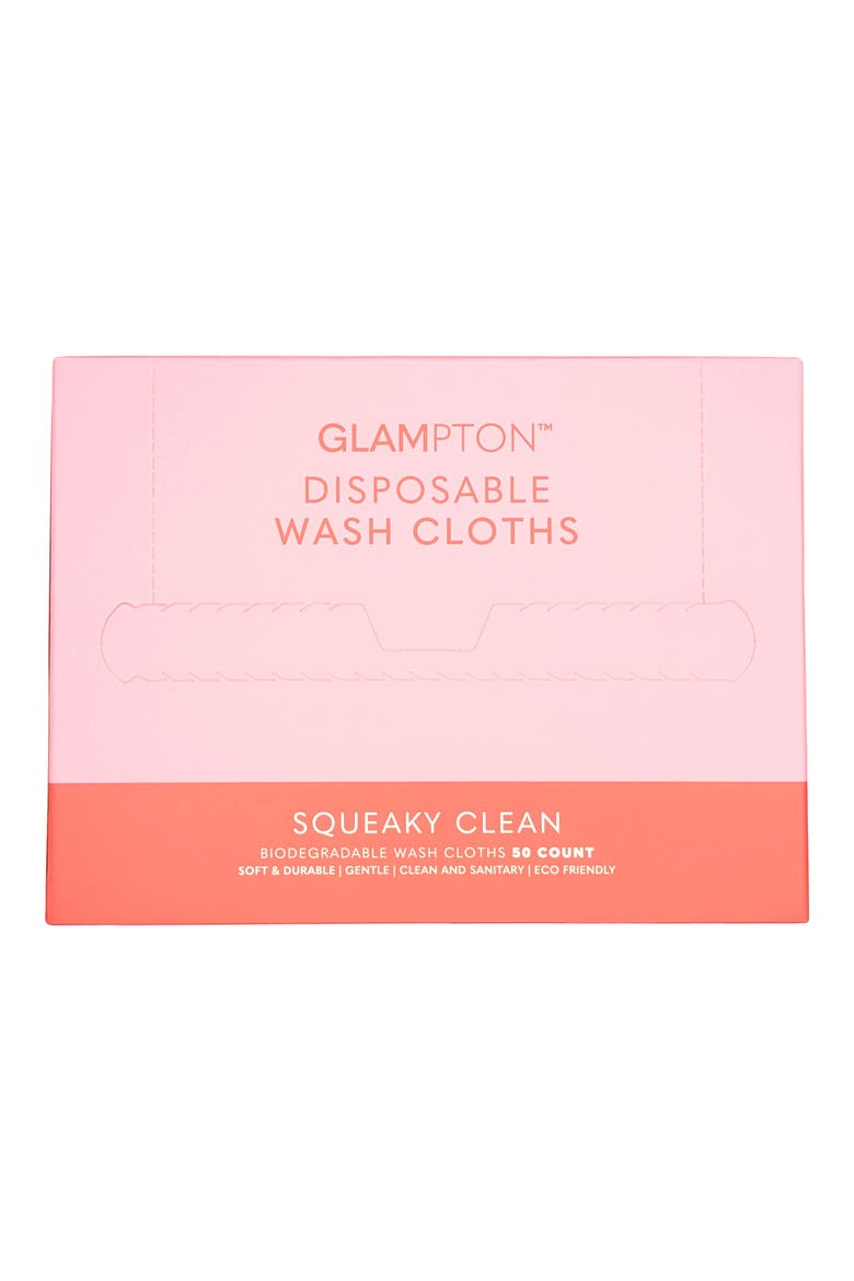 Squeaky Clean 50-Pack Disposable Wash Cloths, Alternate, color, NO COLOR