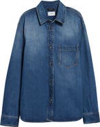 Haikure Debbie Real Blue Cotton Denim Shirt