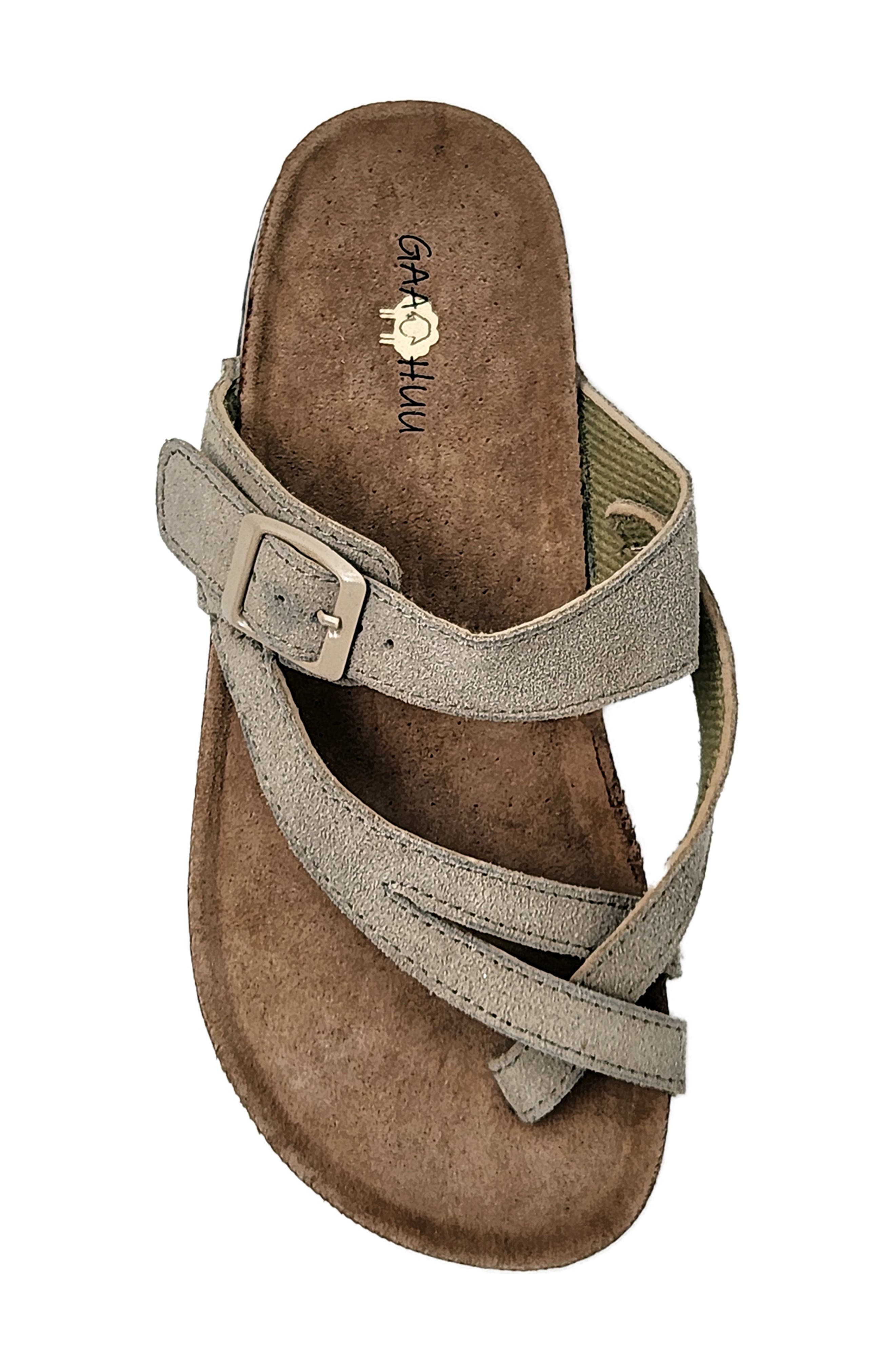 GAAHUU Strappy Slide Sandal, Alternate, color, Tan