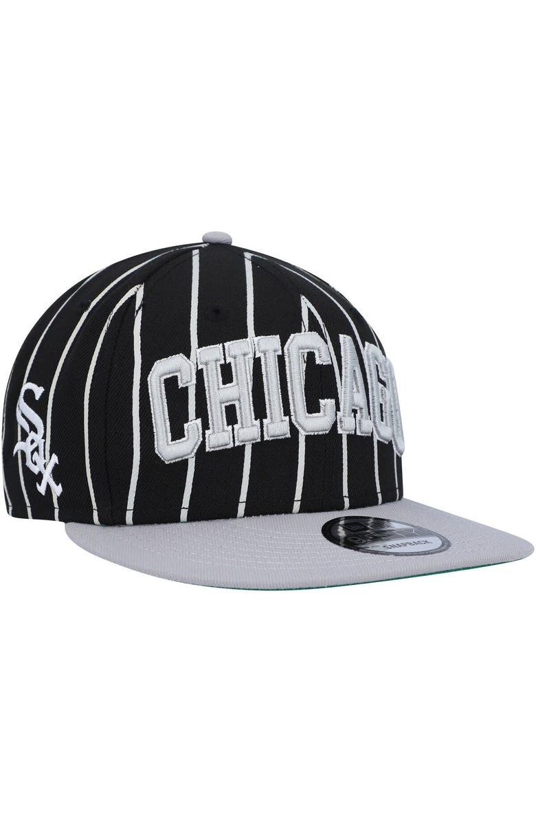 New Era Men's New Era Black/Gray Chicago White Sox City Arch 9FIFTY Snapback Hat, Main, color, Black