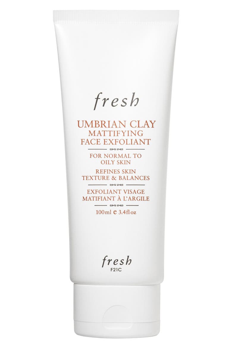Umbrian Clay Mattifying Face Exfoliant, Main, color, NO COLOR