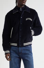 Dolce&Gabbana Padded Corduory Varsity Jacket