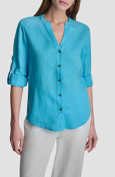 Linen Button-Up Shirt
