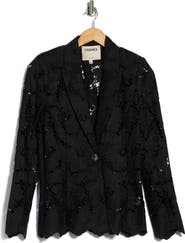 L'AGENCE Clementine Lace Blazer