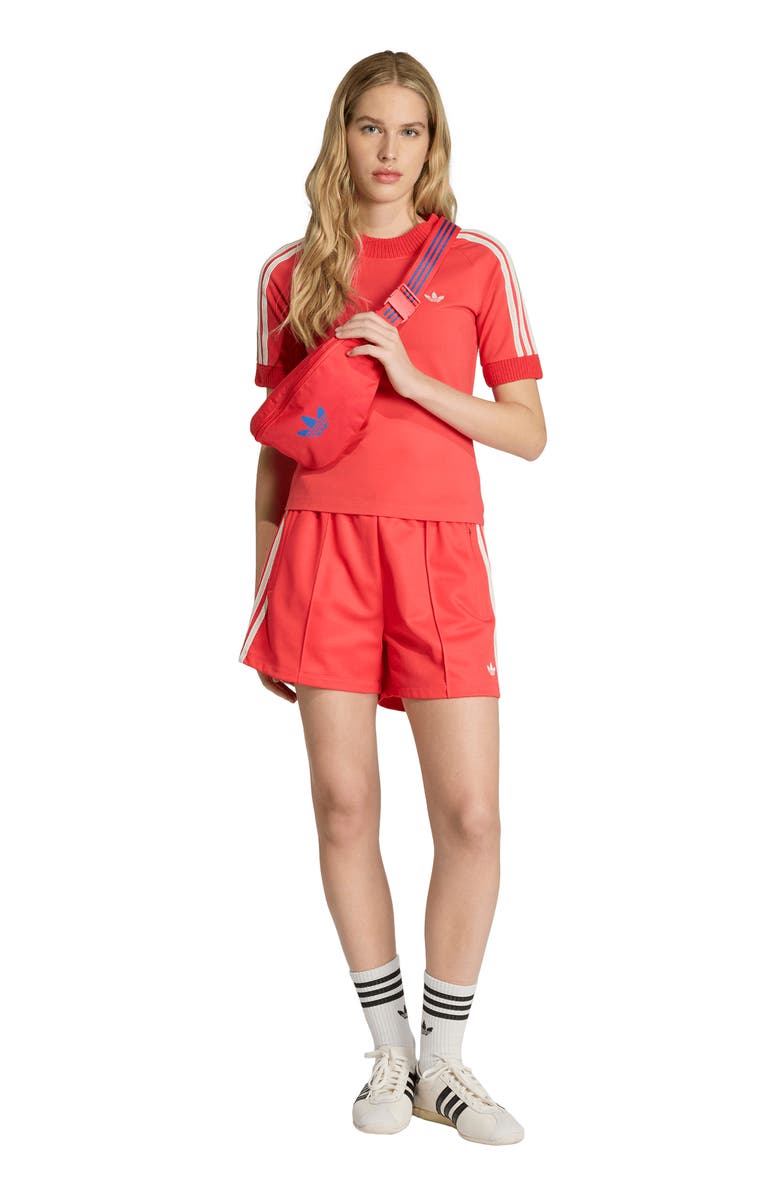 adidas Originals Knit Logo T-Shirt, Alternate, color, Semi Lucid Red/ /