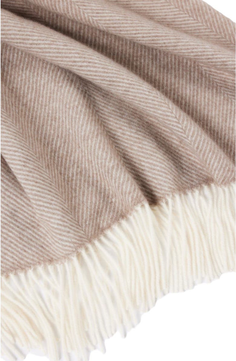GOBI Mongolian Cashmere Cashmere Super Soft Throw, Alternate, color, Taupe