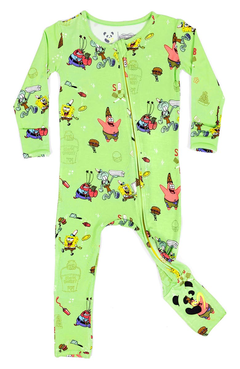 Bellabu Bear x SpongeBob<sup>®</sup> Foodie Fitted Convertible One-Piece Pajamas, Main, color, 