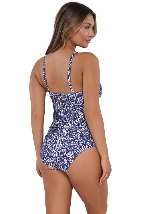 SUNSETS SUNSETS ZURI V-WIRE TANKINI SWIMSUIT TOP 