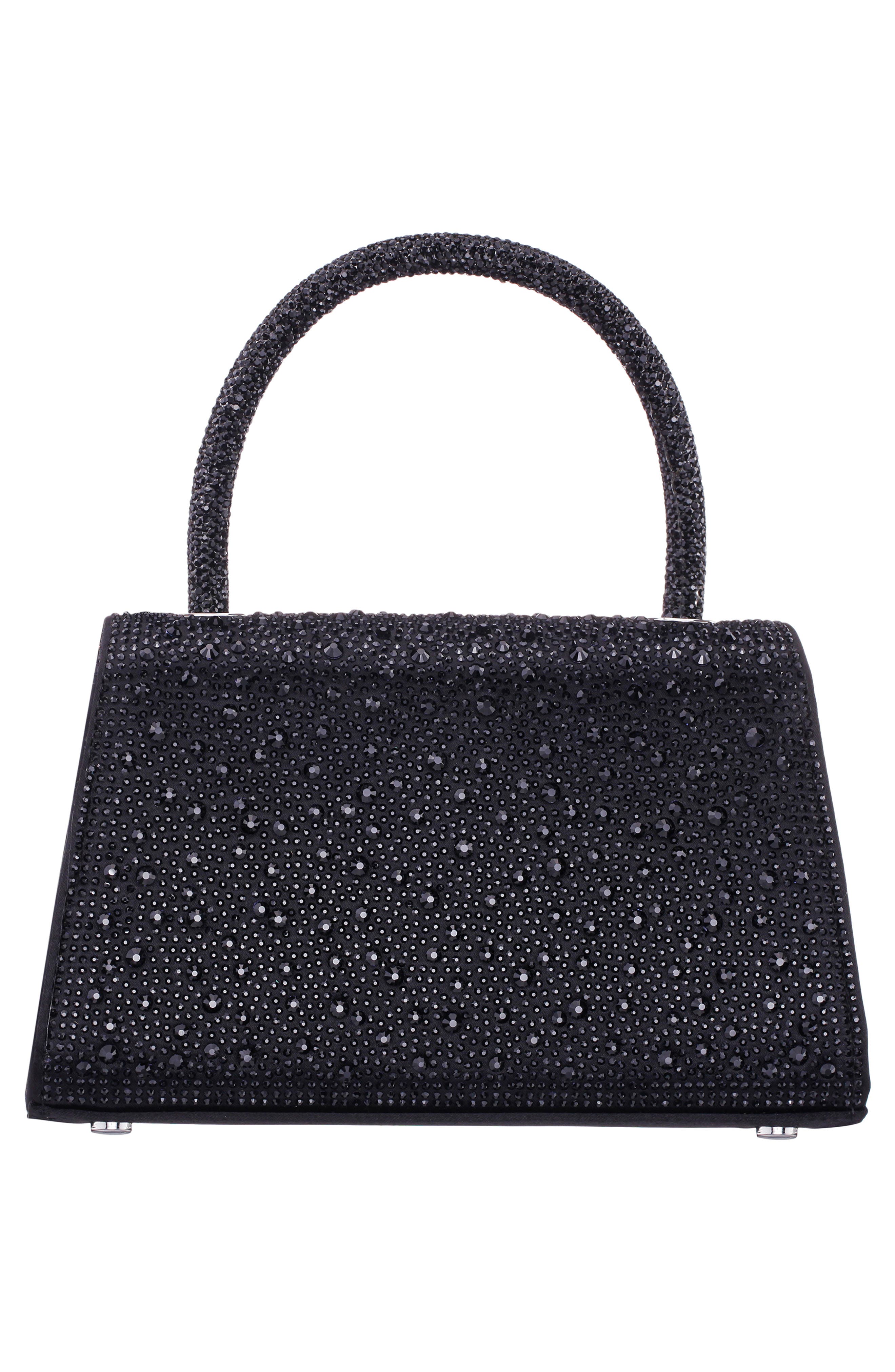 Nina Legacy Top Handle Clutch, Alternate, color, Black