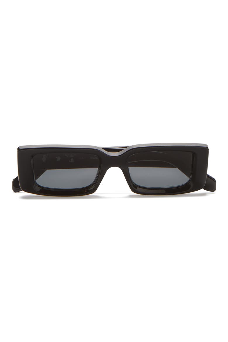 Arthur 50mm Rectangular Sunglasses, Alternate, color, BLACK