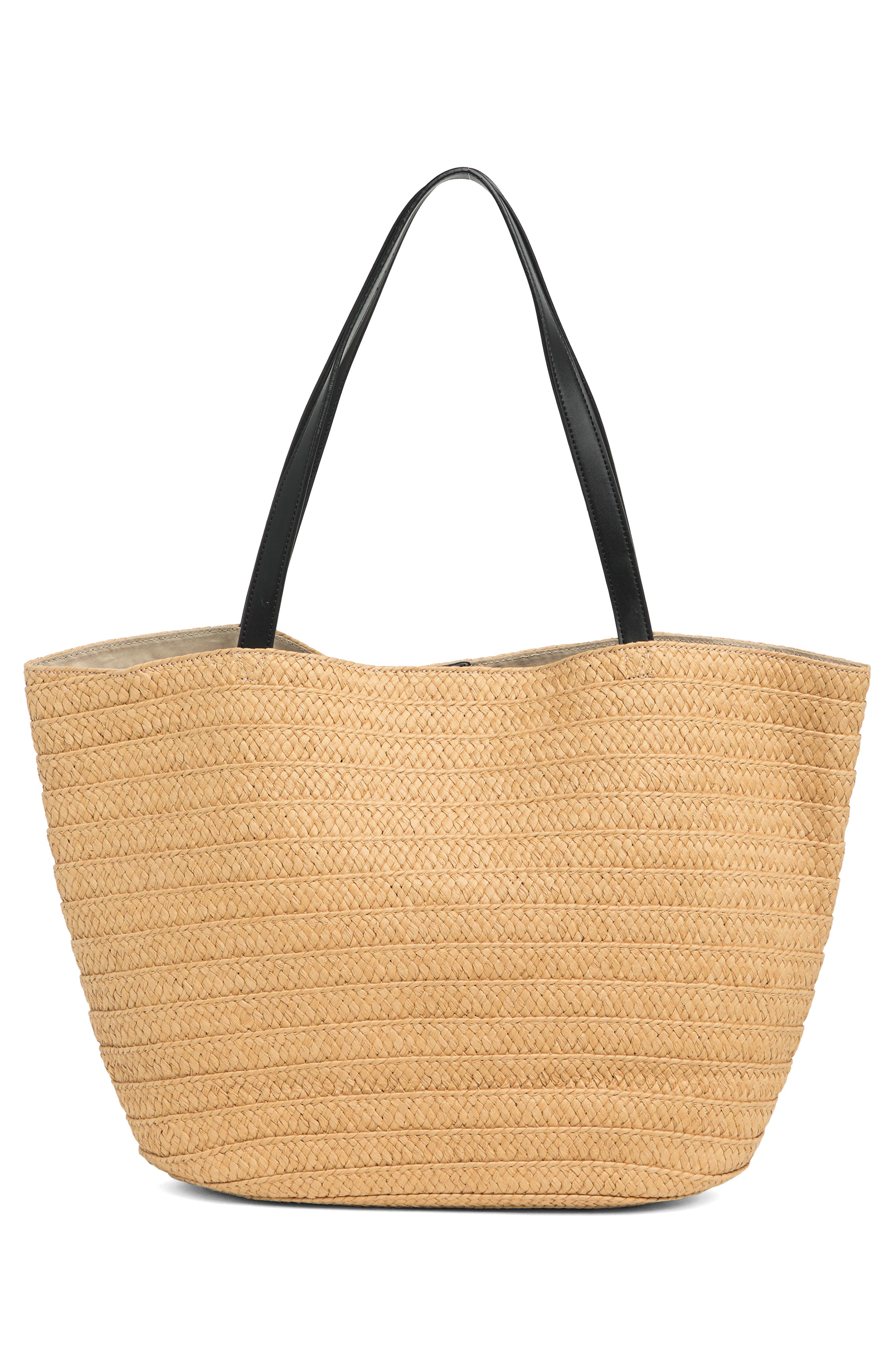 Karl Lagerfeld Paris Ikons Sunglasses Straw Tote Bag Karl Lagerfeld Paris Ikons Tote - Macy main image 2