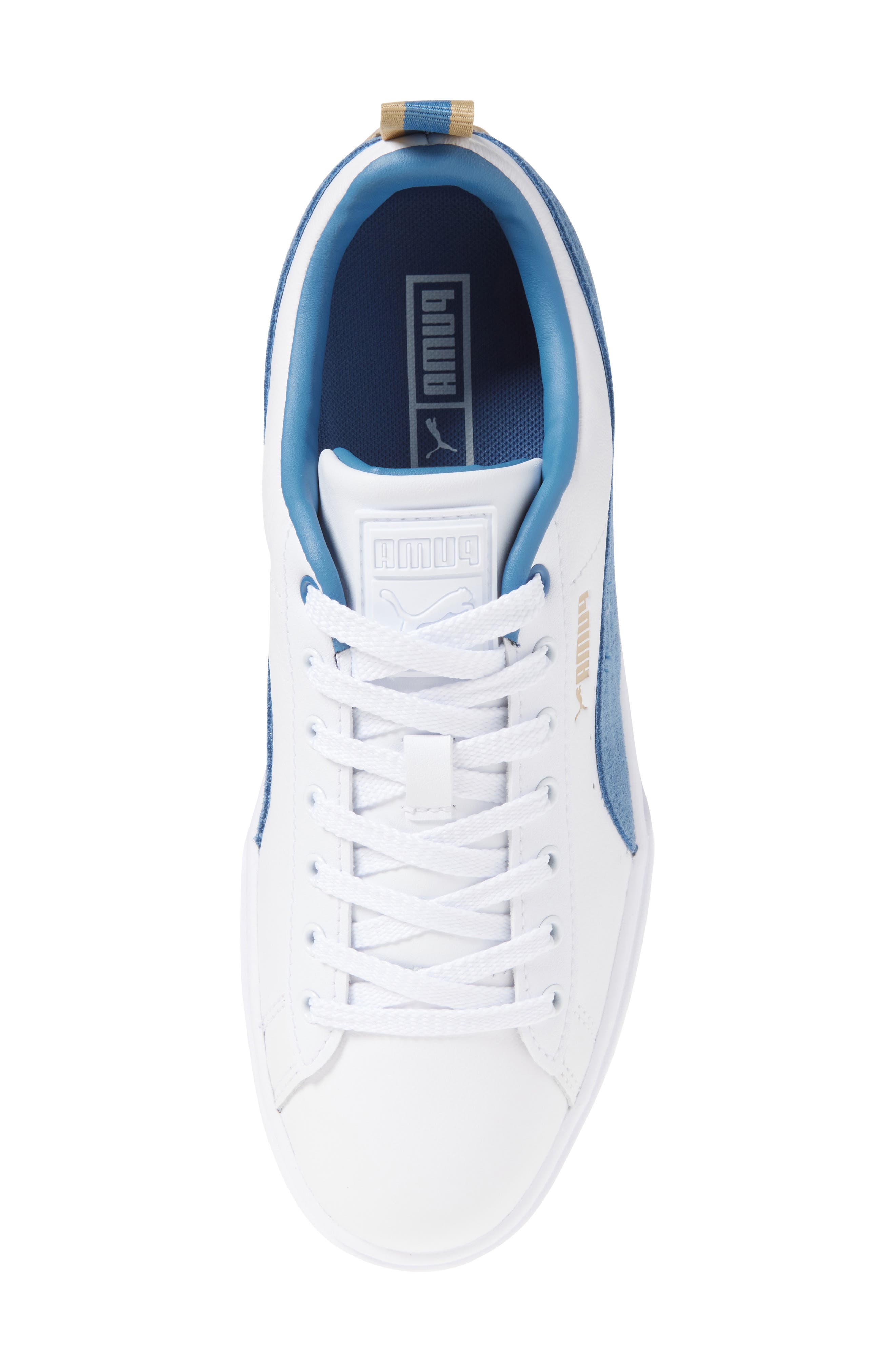 PUMA Mayze Classic Platform Sneaker, Alternate, color, Puma White-Blue Horizon
