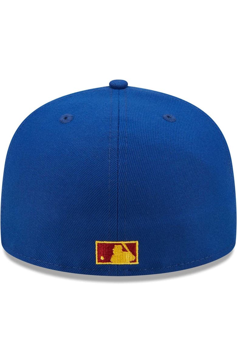New Era Men's New Era Royal/Red Seattle Mariners Logo Primary Jewel Gold Undervisor 59FIFTY Fitted Hat, Alternate, color,