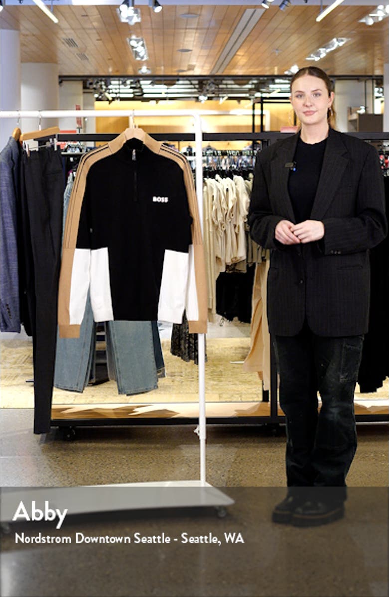 Zolkar Colorblock Half Zip Sweater, sales video thumbnail