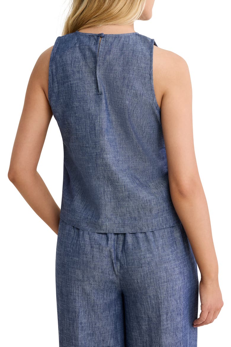 Stevie Chambray Mix Tank, Alternate, color, INDIGO MIX