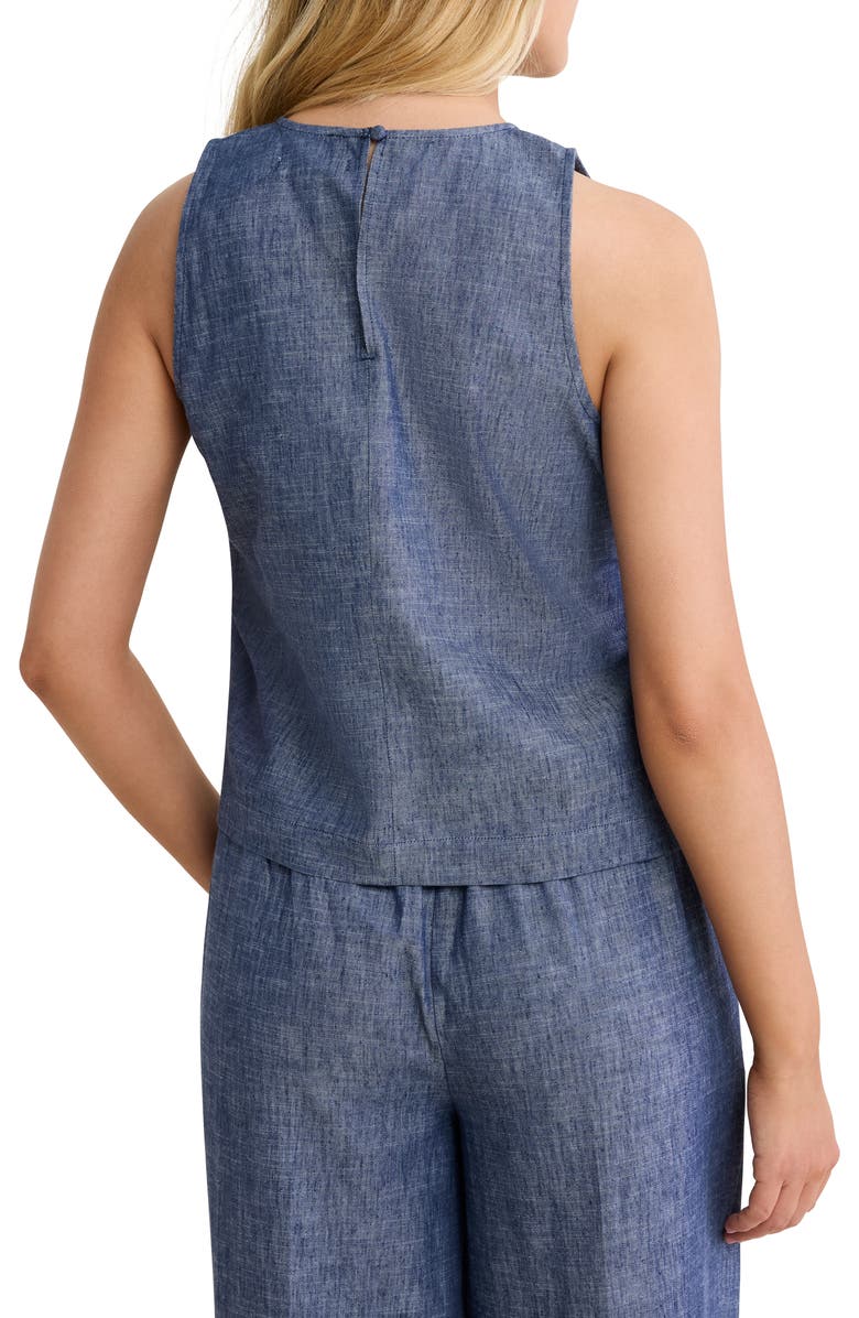 nz BY NIC AND ZOE Stevie Chambray Mix Tank, Alternate, color, 