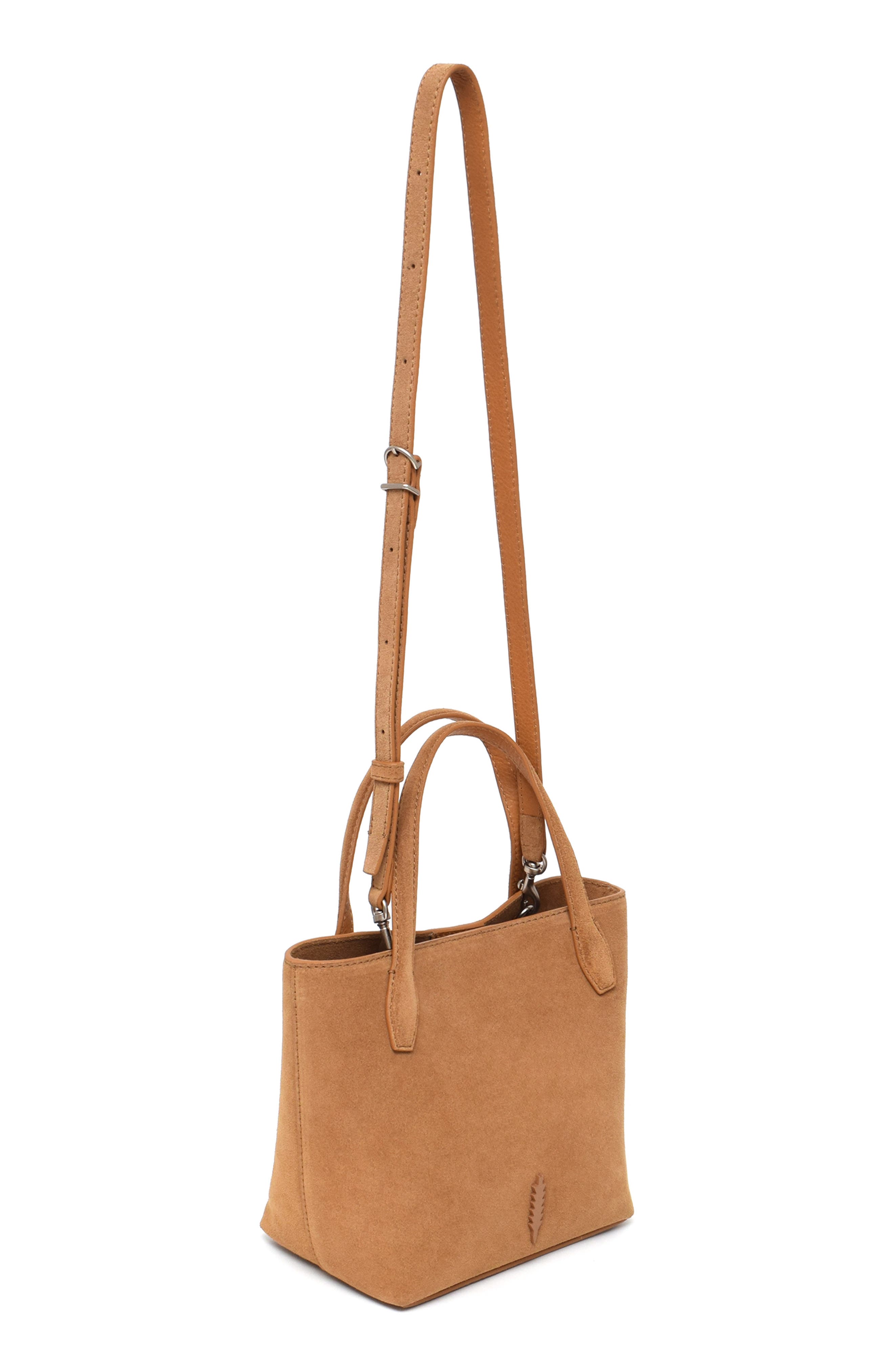 Thacker Asher Suede Crossbody Tote, Alternate, color, Hazelnut