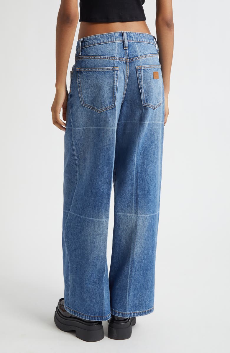 Alexander Wang Faded Lines Straight Leg Jeans, Alternate, color, Vintage Marbled Blue