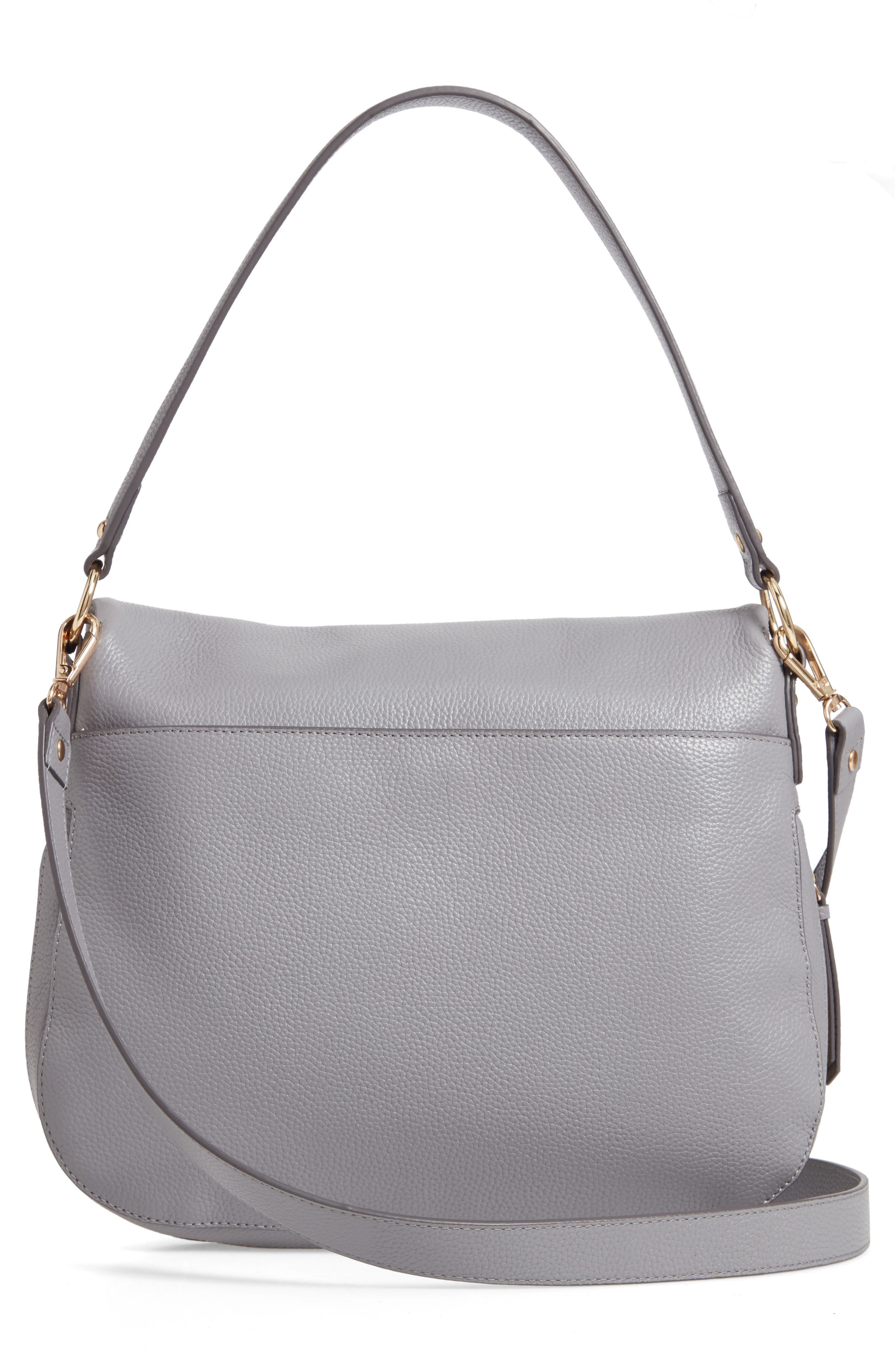 Bella Leather Crossbody Bag, Alternate, color, GREY FILIGREE