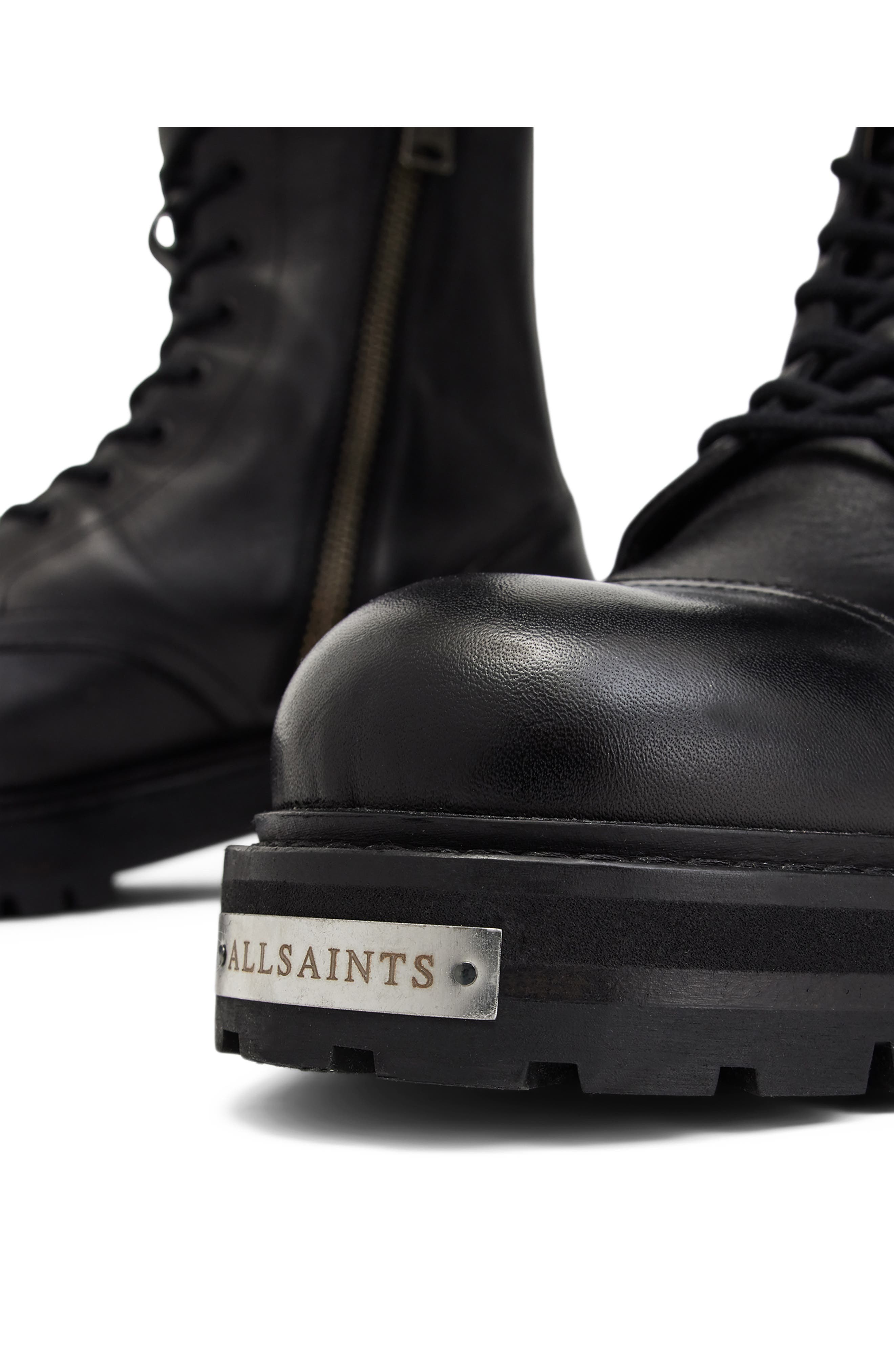 AllSaints Hank Lugged Zip Boot, Alternate, color, 
