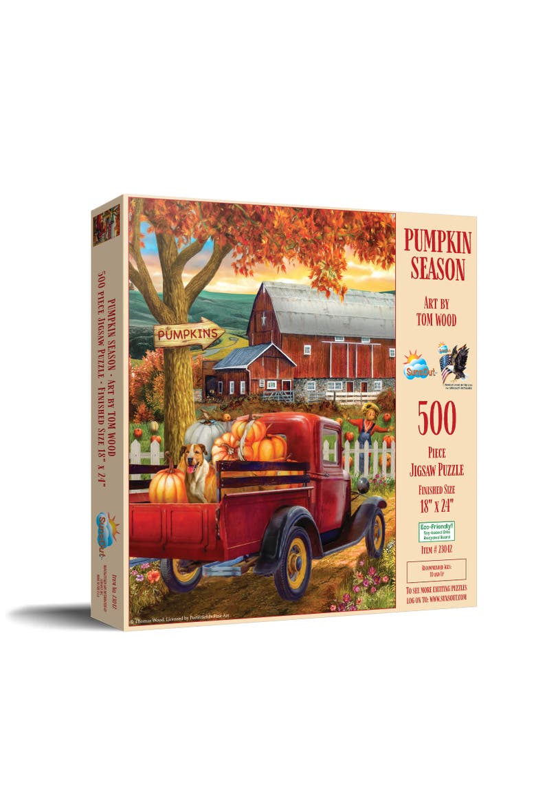 Pumpkin Season 500 piece Jigsaw Puzzle for Adults, Main, color, Multicolor