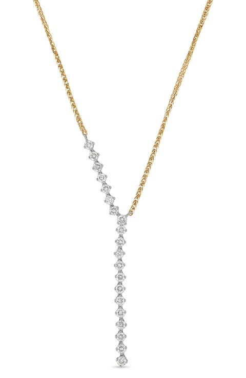 18K Gold Liora Diamond Y-Necklace