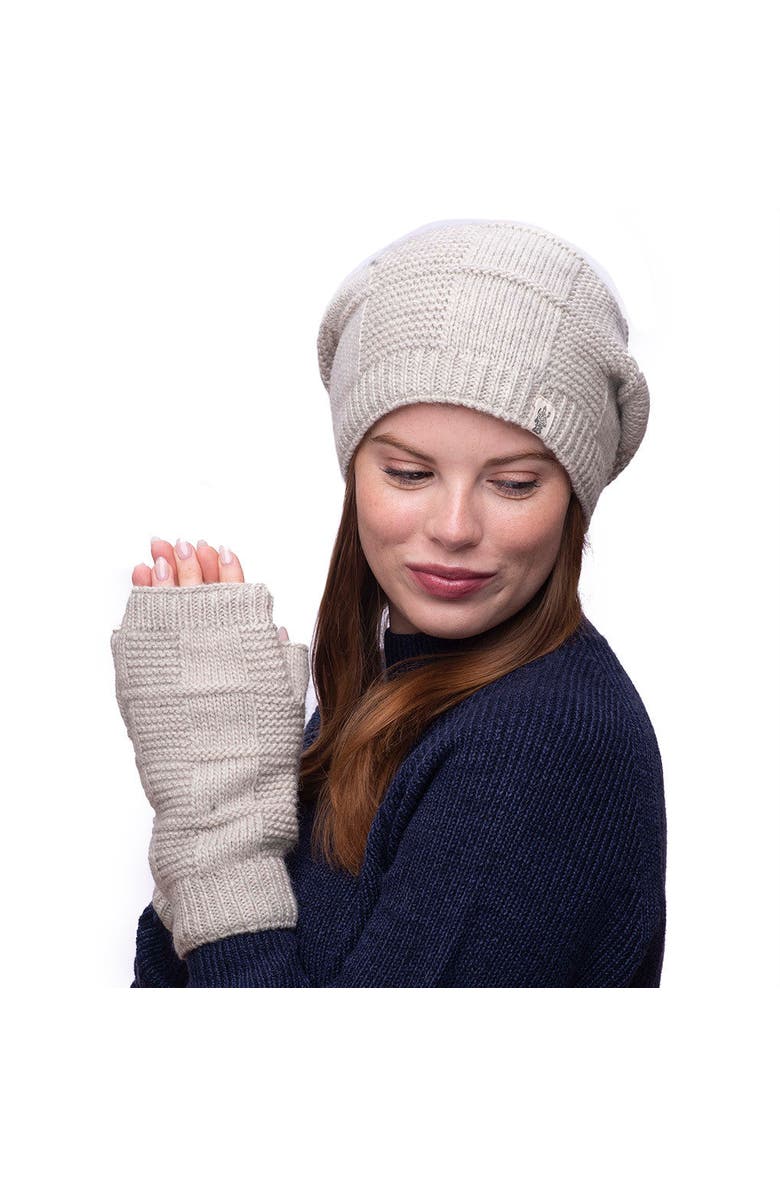 Nirvanna Designs Checkered Handwarmers, Alternate, color, Charcoal