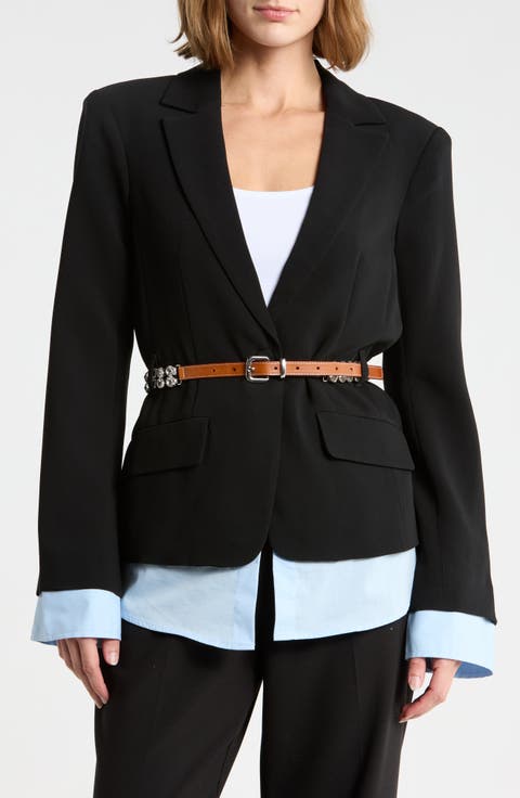 Vittoria Layered Belted Jacket