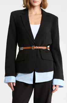 Vittoria Layered Belted Jacket