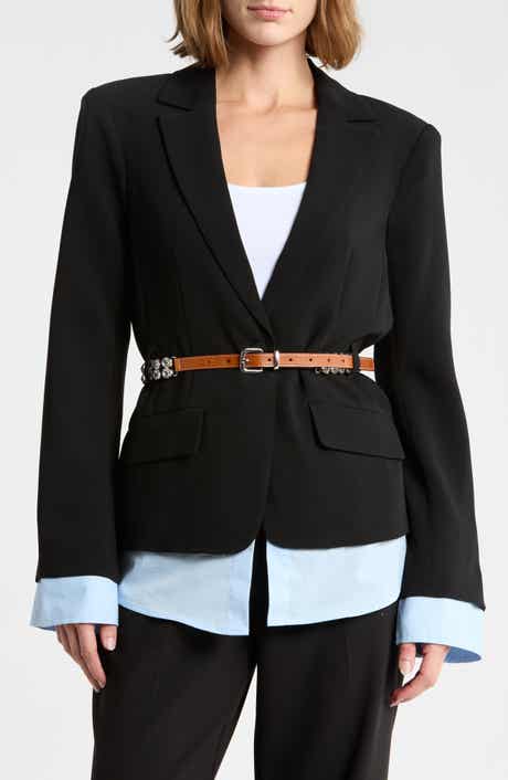 Vittoria Layered Belted Jacket