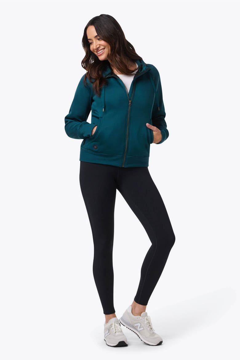 Women's  Highland Heated Hoodie, Alternate, color, Dark Teal