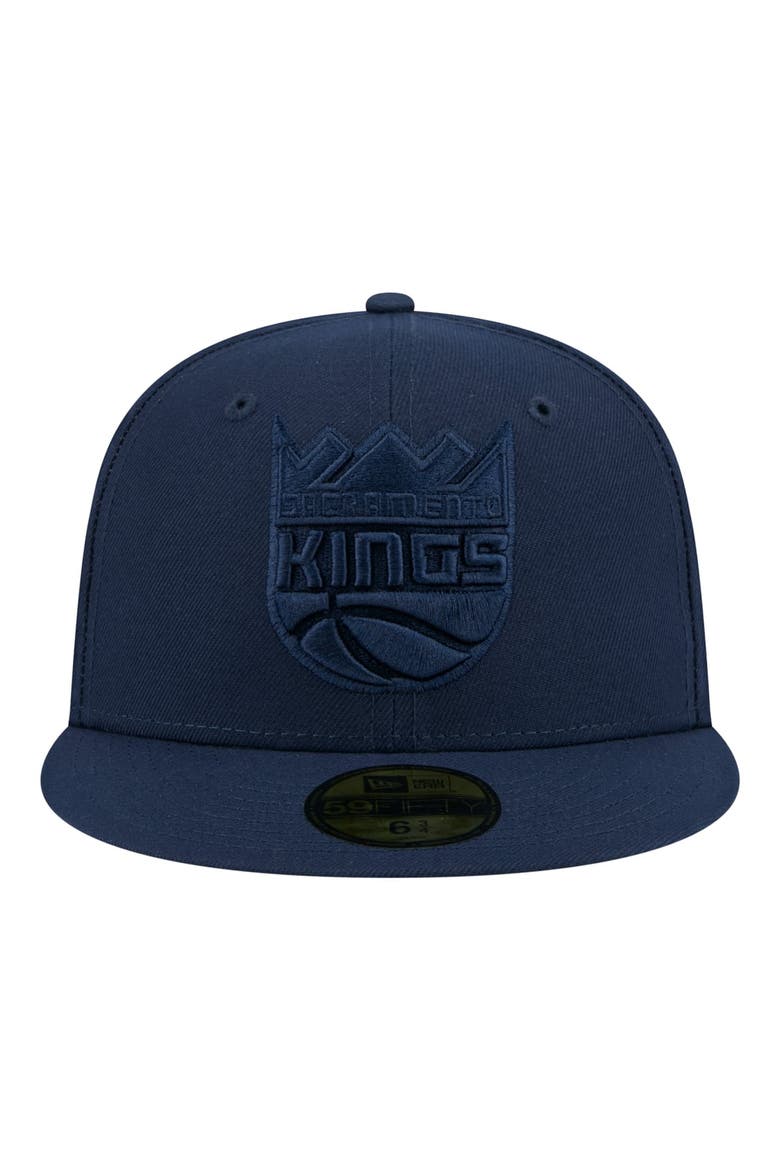 Men's New Era Navy Sacramento Kings Tonal Color Pack 59FIFTY Fitted Hat, Alternate, color, Navy