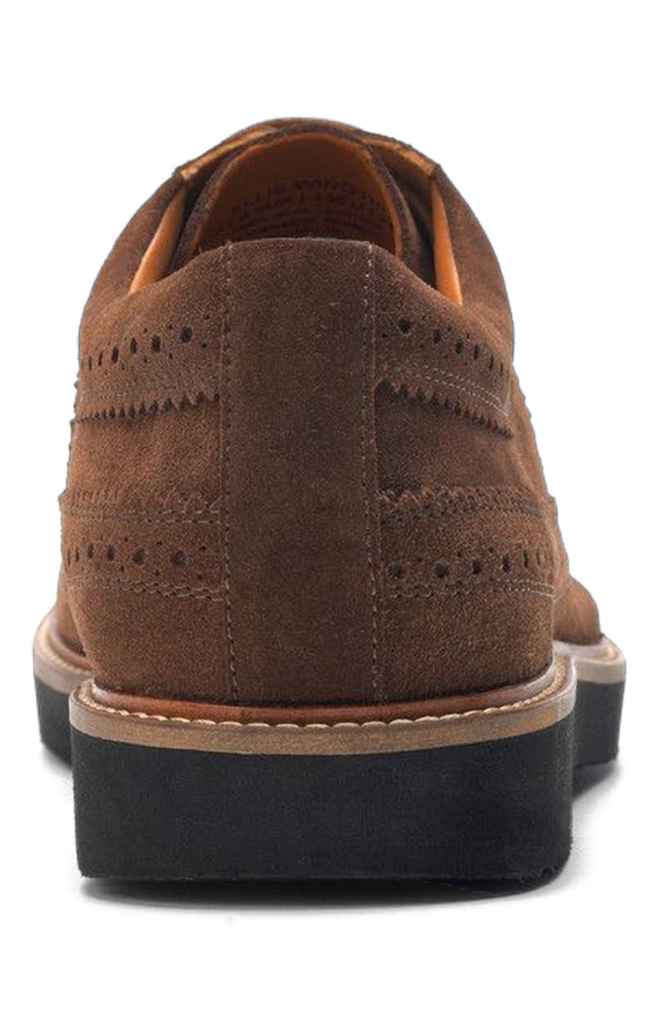 A. Veer Ellis Wingtip Oxford, Alternate, color, Tobacco Suede