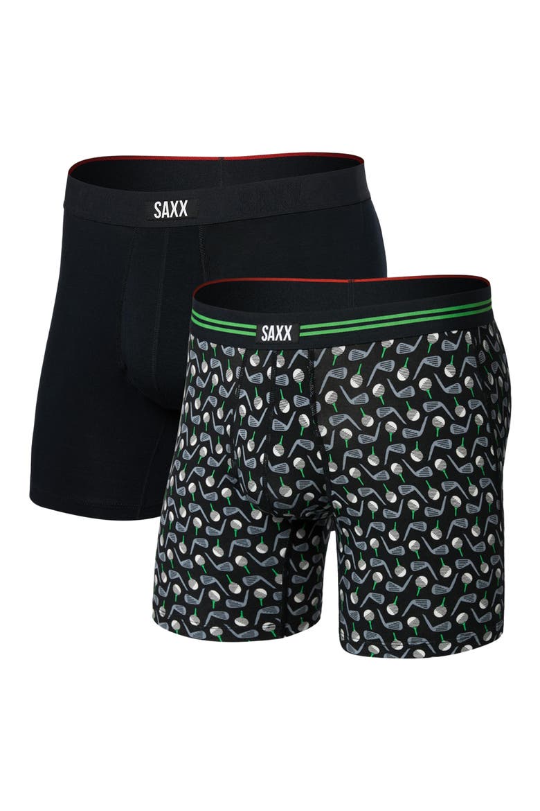 Vibe Xtra Assorted 2-Pack Boxer Briefs, Main, color, BACK NINE/ BLACK