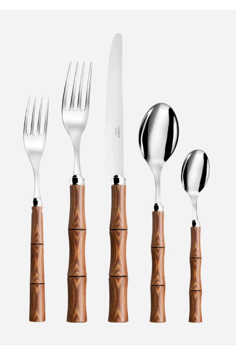Byblos - 5 Piece Place Setting, Main, color, Natural Wood
