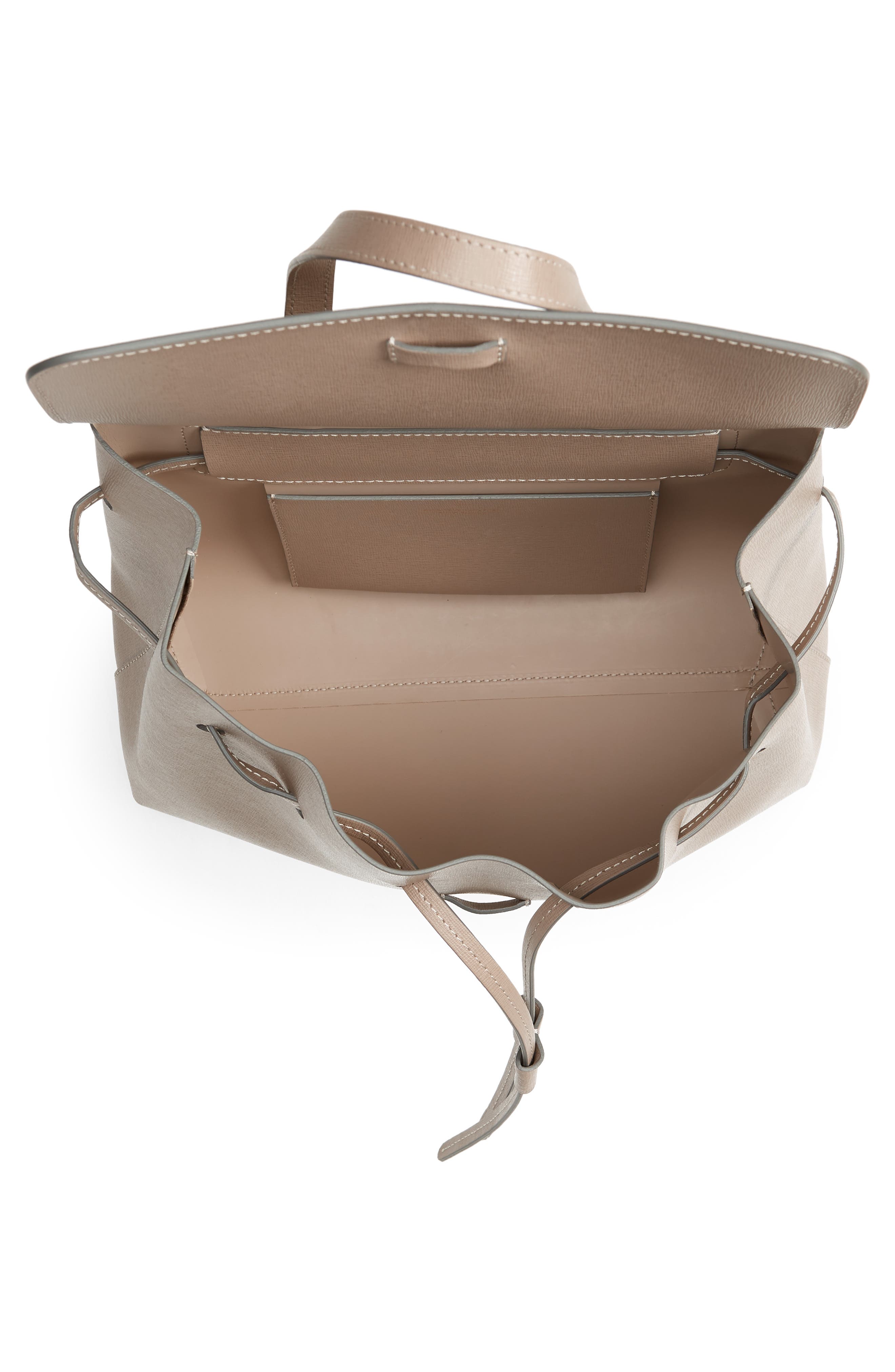 Mansur Gavriel Mini Lady Saffiano Leather Bag, Alternate, color, 