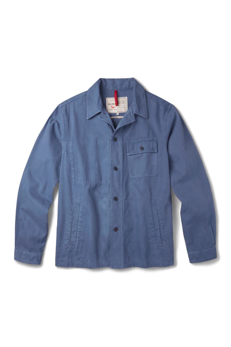Dowse Long Sleeve Relaxed Worker Jacket, Alternate, color, Washed Blue