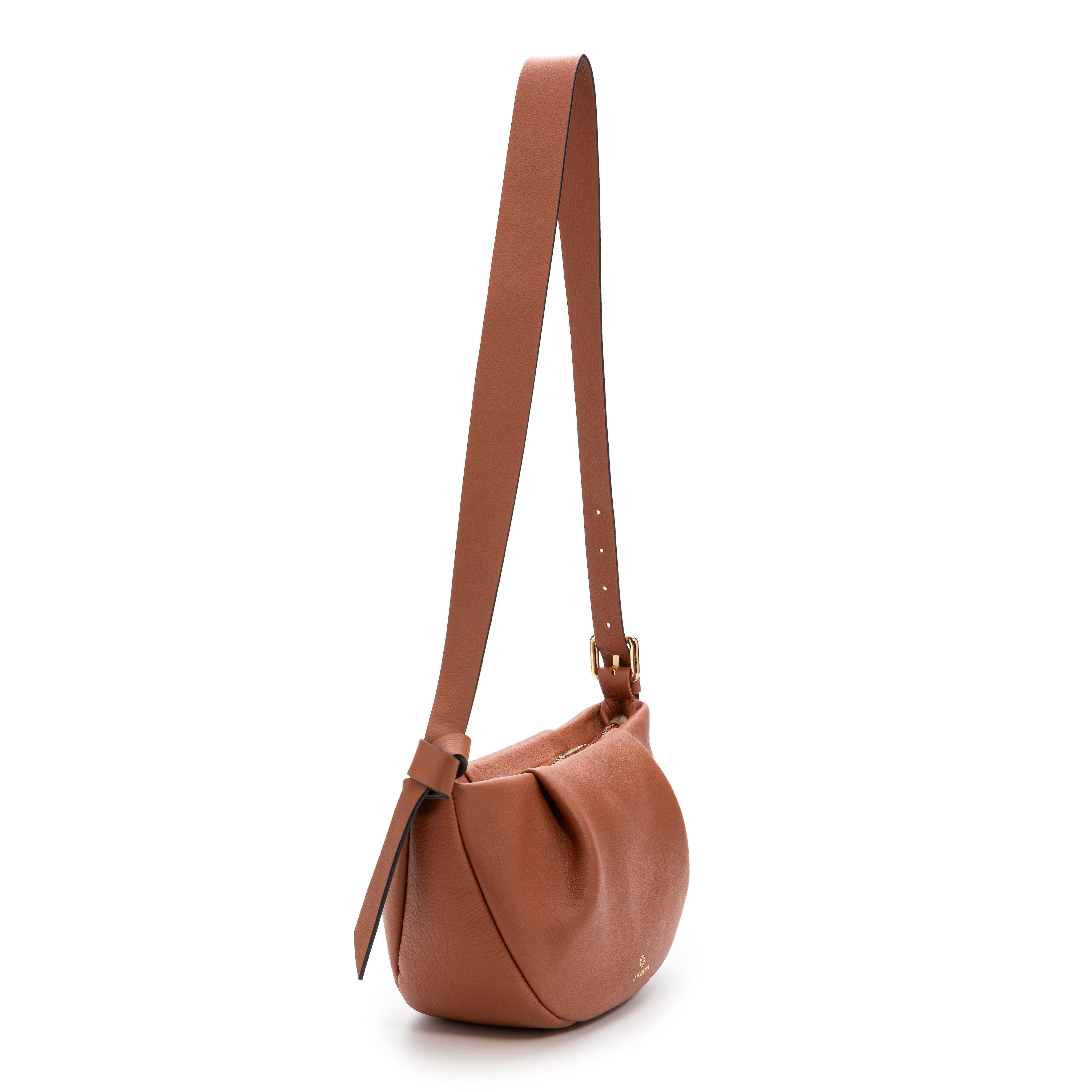 LA PORTEGNA Claudia Adjustable Strap Shoulder Crossbody, Alternate, color, Brown