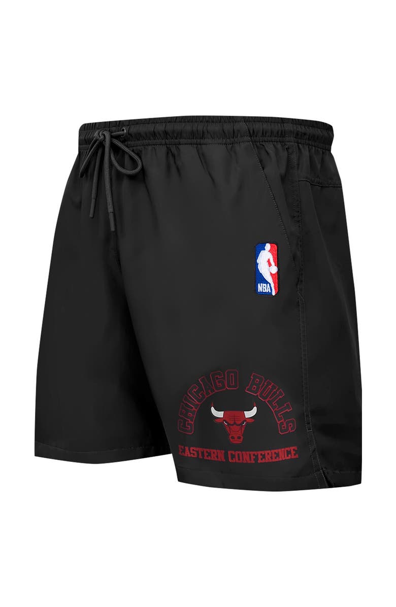 PRO STANDARD Men's Pro Standard Black Chicago Bulls Area Code Shorts, Alternate, color, Black