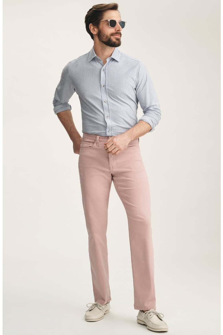 Charisma Relaxed Straight Leg Twill Pants, Alternate, color, PINK TWILL