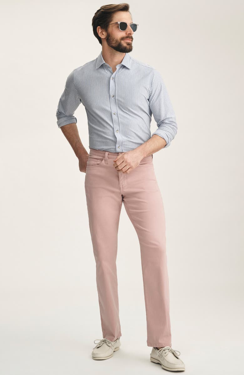 34 Heritage Charisma Relaxed Straight Leg Twill Pants, Alternate, color, Pink Twill
