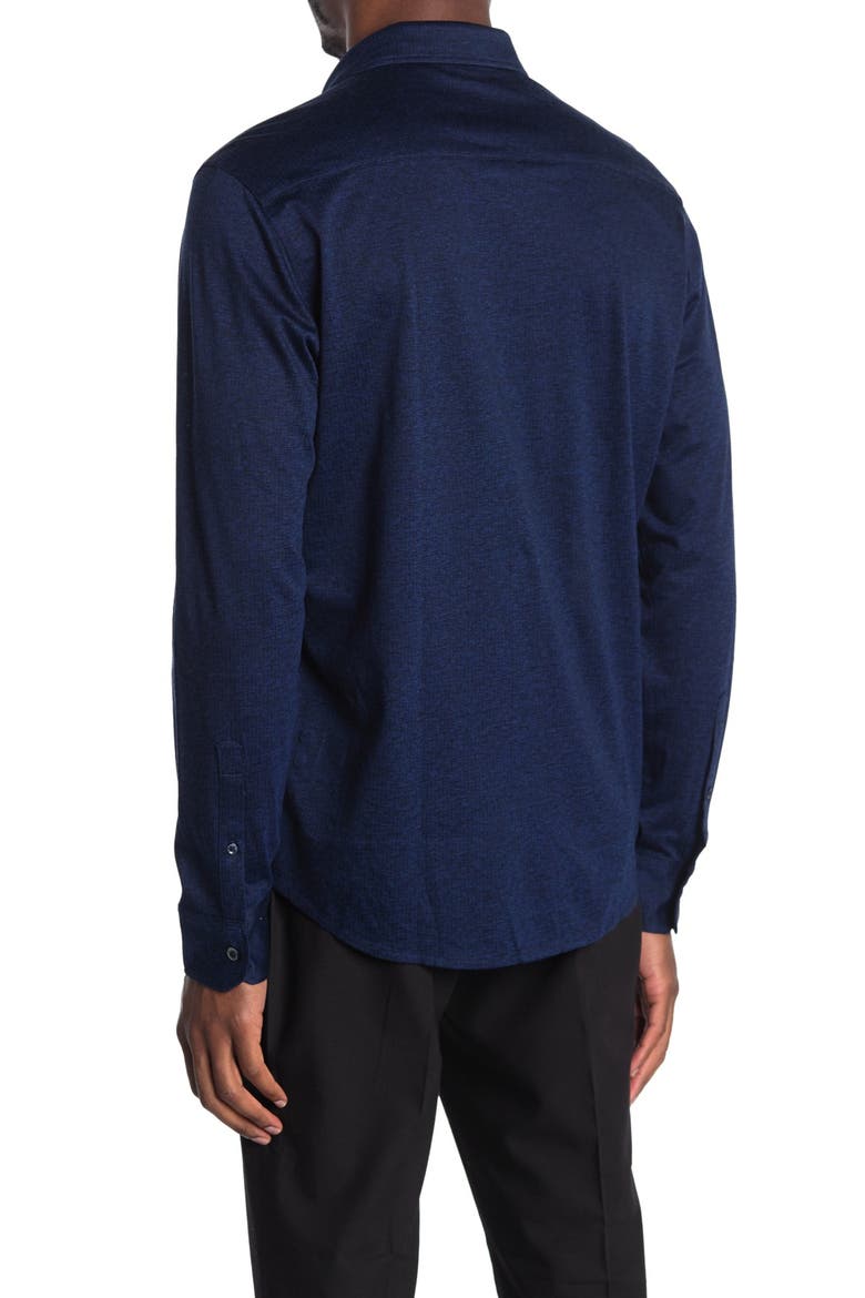 Solid Knit Regular Fit Shirt, Alternate, color, MIDNIGHT