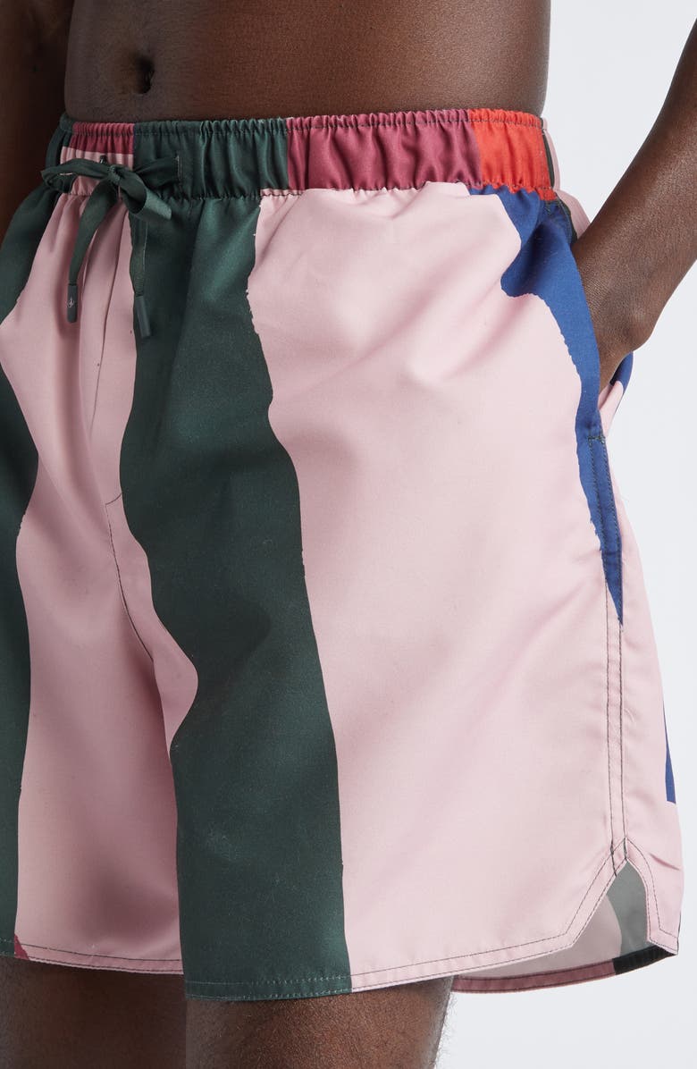 JW Anderson Stripe Swim Trunks, Alternate, color, 
