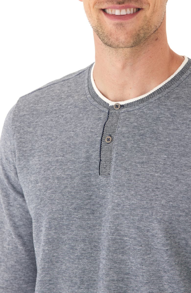 Threads 4 Thought The Charles Double Knit Henley, Alternate, color, Stargazer