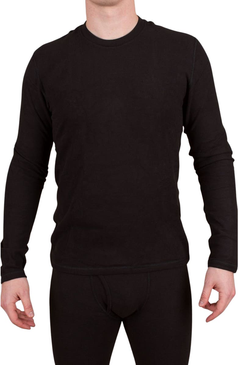 Watson's Men's Xt Heat Long Sleeve Thermal Crew, Main, color, Black