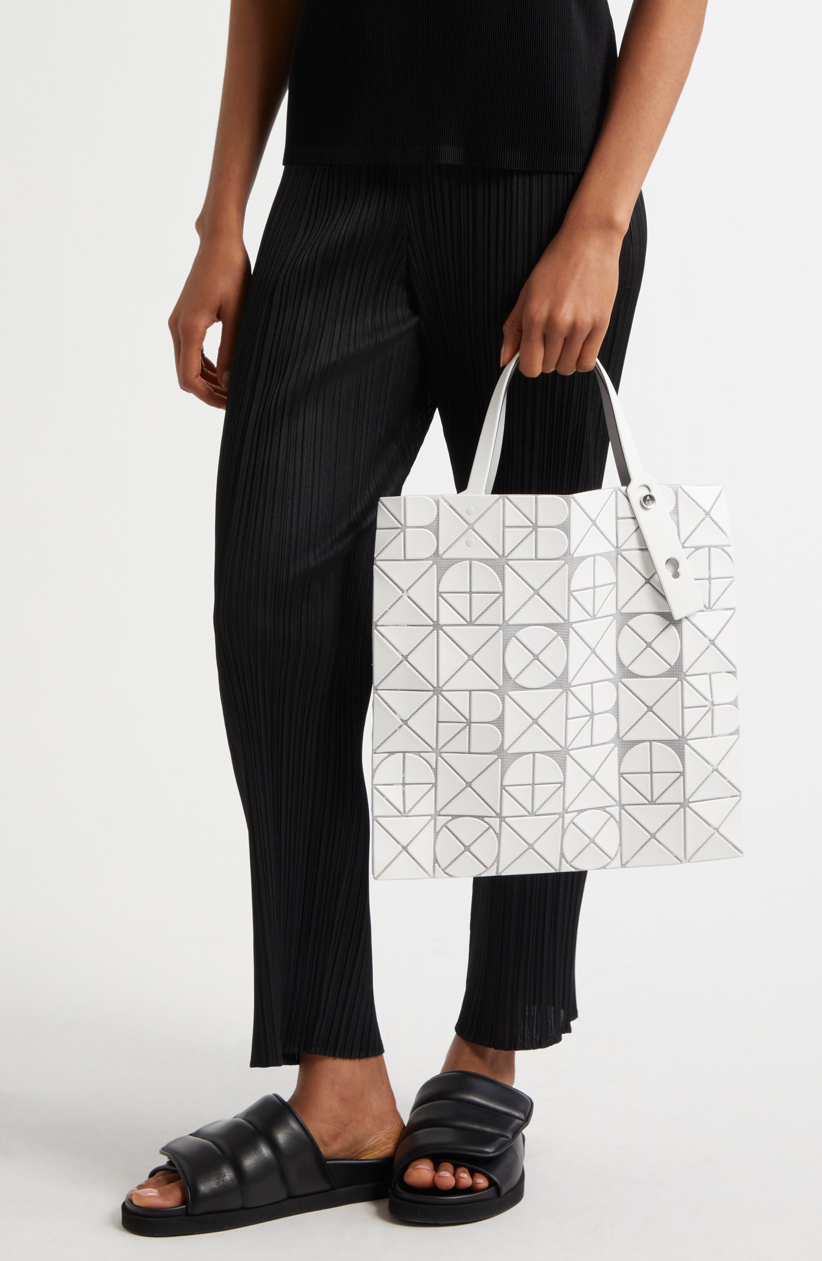 Bao Bao Issey Miyake Font Logo Tote, Alternate, color, 