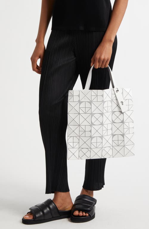 Bao Bao Issey Miyake White Font Tote