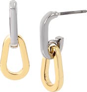 AllSaints Small Link Drop Earrings